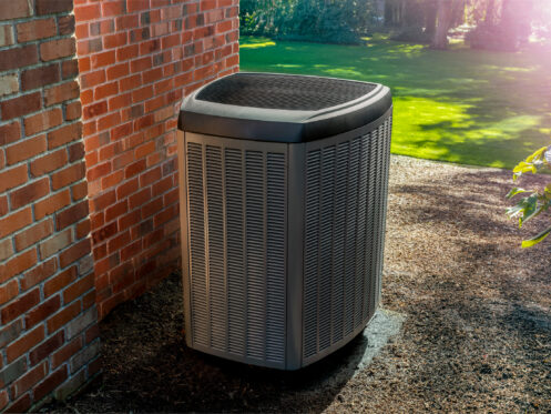 An AC unit outside a home in Zebulon, NC