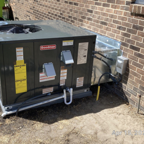 Goodman hvac unit newly installed